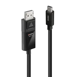 Lindy 43342 Videokabel-Adapter 2 m USB Typ-C DisplayPort Schwarz Lindy 43342 Videokabel-Adapter 2 m USB Typ-C DisplayPort Schwarz