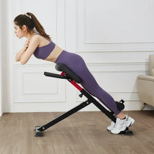 VEVOR römischer Stuhl Hyperextensionsbank Rückenstrecker 113 kg belastbare und faltbare Extensionsmaschine, Trainingsgerät für Rückenmuskeltraining, Fitness-Hantelbank für das Heim-Fitnessstudio – Bild 7