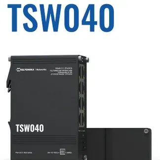 Teltonika · Switch · TSW040 8 Port 10/100 PoE + Industrial unmanaged Switch Teltonika · Switch · TSW040 8 Port 10/100 PoE + Industrial unmanaged Switch