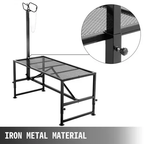 VEVOR Viehständer 130 x 59 cm, Trimmständer mit geradem Kopfstück, Ziegentrimmständer Metallrahmen Schafschurständer Viehtrimmständer VEVOR Viehständer 130 x 59 cm, Trimmständer mit geradem Kopfstück, Ziegentrimmständer Metallrahmen Schafschurständer Viehtrimmständer