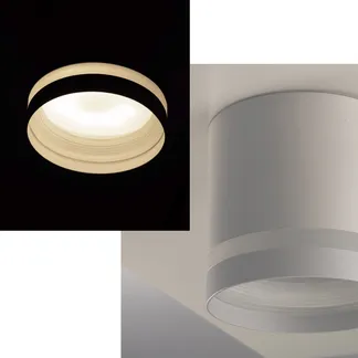 Deckenleuchte „DS-53“ Aufbau für GX53 Leuchtmittel, Weiß matt Deckenleuchte „DS-53“ Aufbau für GX53 Leuchtmittel, Weiß matt