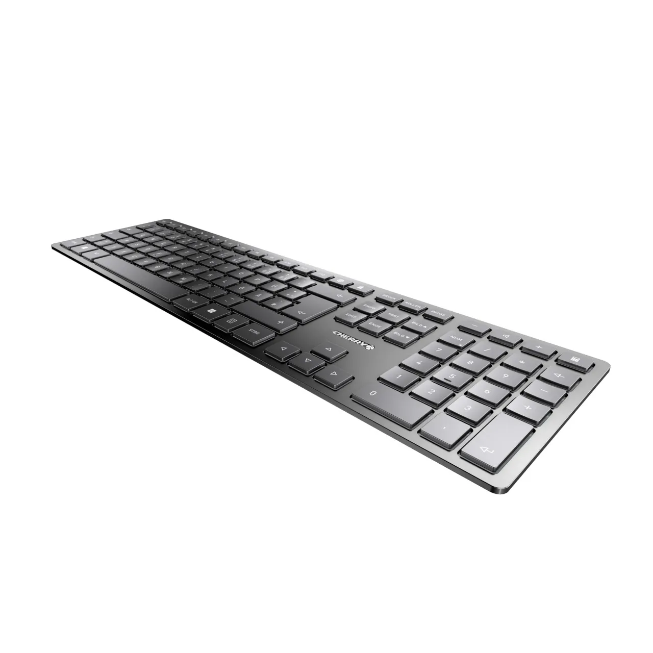 CHERRY KW 9100 SLIM Tastatur Universal RF Wireless + Bluetooth QWERTZ Deutsch Schwarz – Bild 2