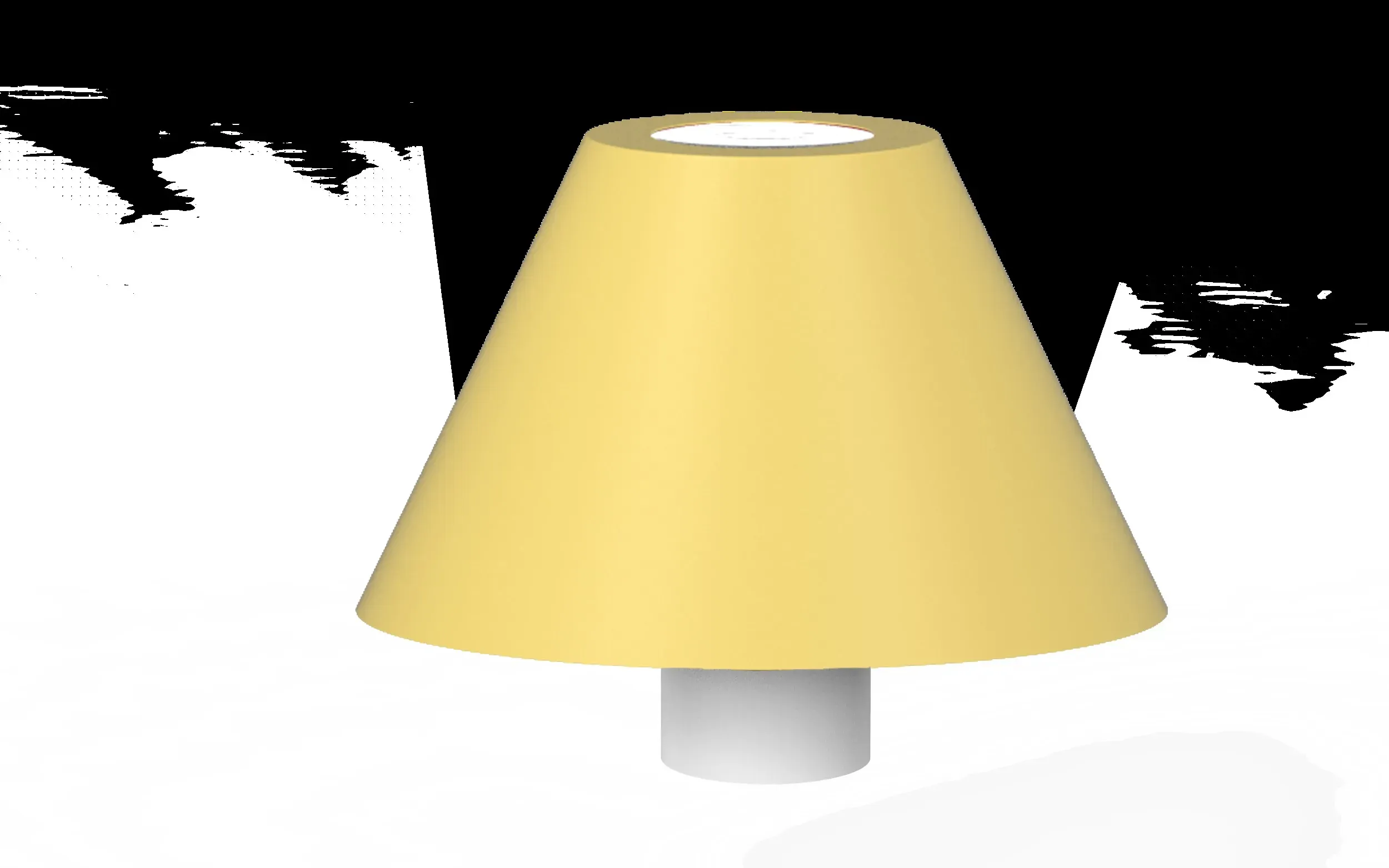 Synergy 21 LED Tischleuchte Akku für Flaschen, outdoor IP54, Touch Switch dimmbar, gelb – Bild 3