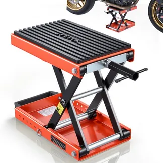 VEVOR Motorradheber 680 kg Tragkraft Motorradhebebühne mit Breiter Auflagefläche Sicherheitsbolzen 105-350 mm Höhenverstellbar Scherenheber aus Stahl für Straßenmotorräder Cruiser Schwarz Orange VEVOR Motorradheber 680 kg Tragkraft Motorradhebebühne mit Breiter Auflagefläche Sicherheitsbolzen 105-350 mm Höhenverstellbar Scherenheber aus Stahl für Straßenmotorräder Cruiser Schwarz Orange