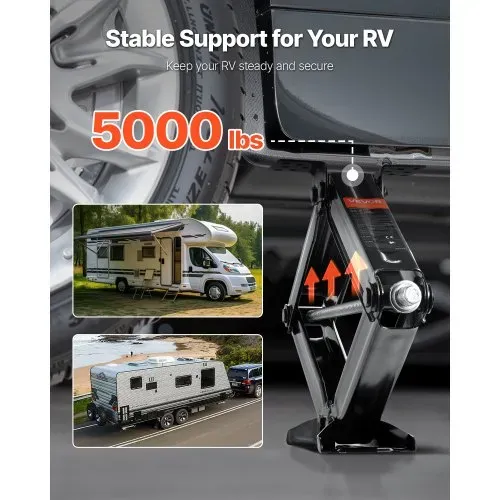 VEVOR RV Scherenwagenheber Wagenheber mit Kurbelgriff & Steckschlüssel & Wasserwaage (4 Stk.) Stabilisator Nivellierung 103-595 mm Stabilisatorwagenheber nicht leicht verformbar (2268 kg belastbar) VEVOR RV Scherenwagenheber Wagenheber mit Kurbelgriff & Steckschlüssel & Wasserwaage (4 Stk.) Stabilisator Nivellierung 103-595 mm Stabilisatorwagenheber nicht leicht verformbar (2268 kg belastbar)