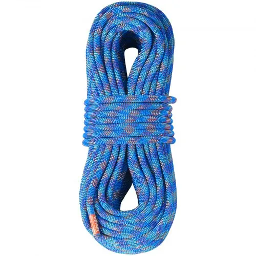 VEVOR 10,2 mm dynamisches Kletterseil, 70 m (230 Fuß) Outdoor-Kletterseil, 25 kN Bruchspannung, dehnbares Faserseil mit Stahlkarabinerhaken für Flucht, Abseilen, Brandrettung, Blau VEVOR 10,2 mm dynamisches Kletterseil, 70 m (230 Fuß) Outdoor-Kletterseil, 25 kN Bruchspannung, dehnbares Faserseil mit Stahlkarabinerhaken für Flucht, Abseilen, Brandrettung, Blau