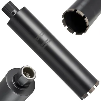 VEVOR Kernbohrer Bohrkrone φ 89 mm 356 mm Bohrtiefe, 1-1/4 Zoll-7 Innengewinde, Hochpräzisions-Schweißtechnologie, Nass-Diamantkernbohrer Kernlochbohrer für Stahlbeton Ziegel Mauerwerk VEVOR Kernbohrer Bohrkrone φ 89 mm 356 mm Bohrtiefe, 1-1/4 Zoll-7 Innengewinde, Hochpräzisions-Schweißtechnologie, Nass-Diamantkernbohrer Kernlochbohrer für Stahlbeton Ziegel Mauerwerk