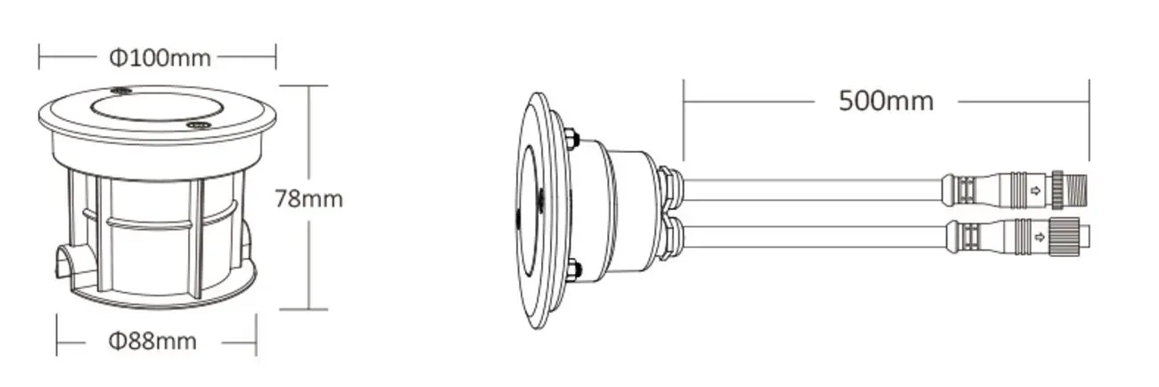 MiBoxer UG4-05A-XL LED DMX512 5W RGB-W under ground light – Bild 4