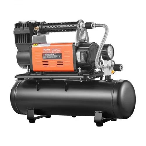 VEVOR 12-V-Hochleistungsluftkompressor mit 6-l-Tank-Kit, tragbarer 6,35-CFM-Reifenfüller, 150-PSI-Offroad-Luftkompressor mit digitalem Druckmesser, Reifenfüller für LKWs, Autos, SUVs, 4x4-Fahrzeuge, Wohnmobile – Bild 10