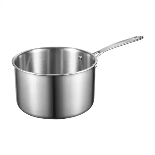 VEVOR Kochtopf Soßentopf 3,79 L mit Glasdeckel, Suppentopf Gemüsetopf mit ergonomischem Griff, Milchtopf aus Edelstahl Gemüsetopf, Silber Großraumtopf Mehrzwecktopf spülmaschinengeeignet – Bild 9