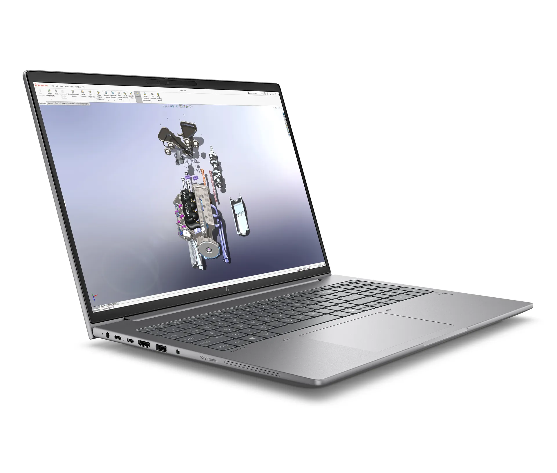 HP Zbook X G1i Intel Core Ultra 7 255H Mobiler Arbeitsplatz 40,6 cm (16") 2.5K 32 GB DDR5-SDRAM 1 TB SSD NVIDIA RTX PRO 1000 Blackwell Wi-Fi 7 (802.11be) Windows 11 Pro AI Workstation, AI PC Silber – Bild 2