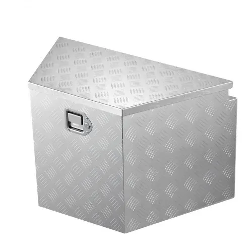 VEVOR Deichselbox Truckbox 838 x 483 x 457 mm aus Aluminium, 50 kg Belastbare Werkzeugaufbewahrungsbox mit Schloss & Schlüsseln, Anhängerbox für Pickup-Ladeflächen Wohnmobile SUVs Geländewagen, Silber – Bild 9