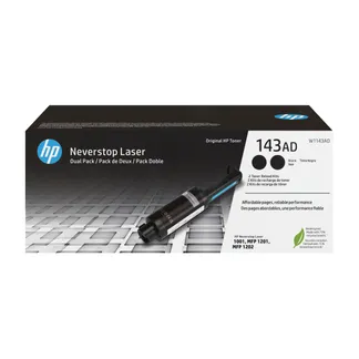 HP 143AD Doppelpack Schwarz Original Neverstop Toner-Nachfüllkit HP 143AD Doppelpack Schwarz Original Neverstop Toner-Nachfüllkit