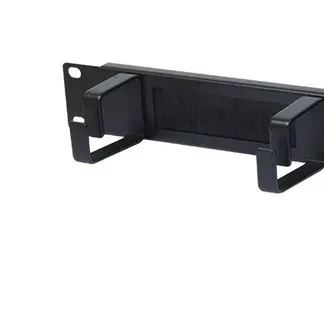 ALLNET 19″zbh. Kabelführungsplatte mit Bürstenleisten, 1HE, Metall mit 4 Bügel, Schwarz, ALLNET 19″zbh. Kabelführungsplatte mit Bürstenleisten, 1HE, Metall mit 4 Bügel, Schwarz,