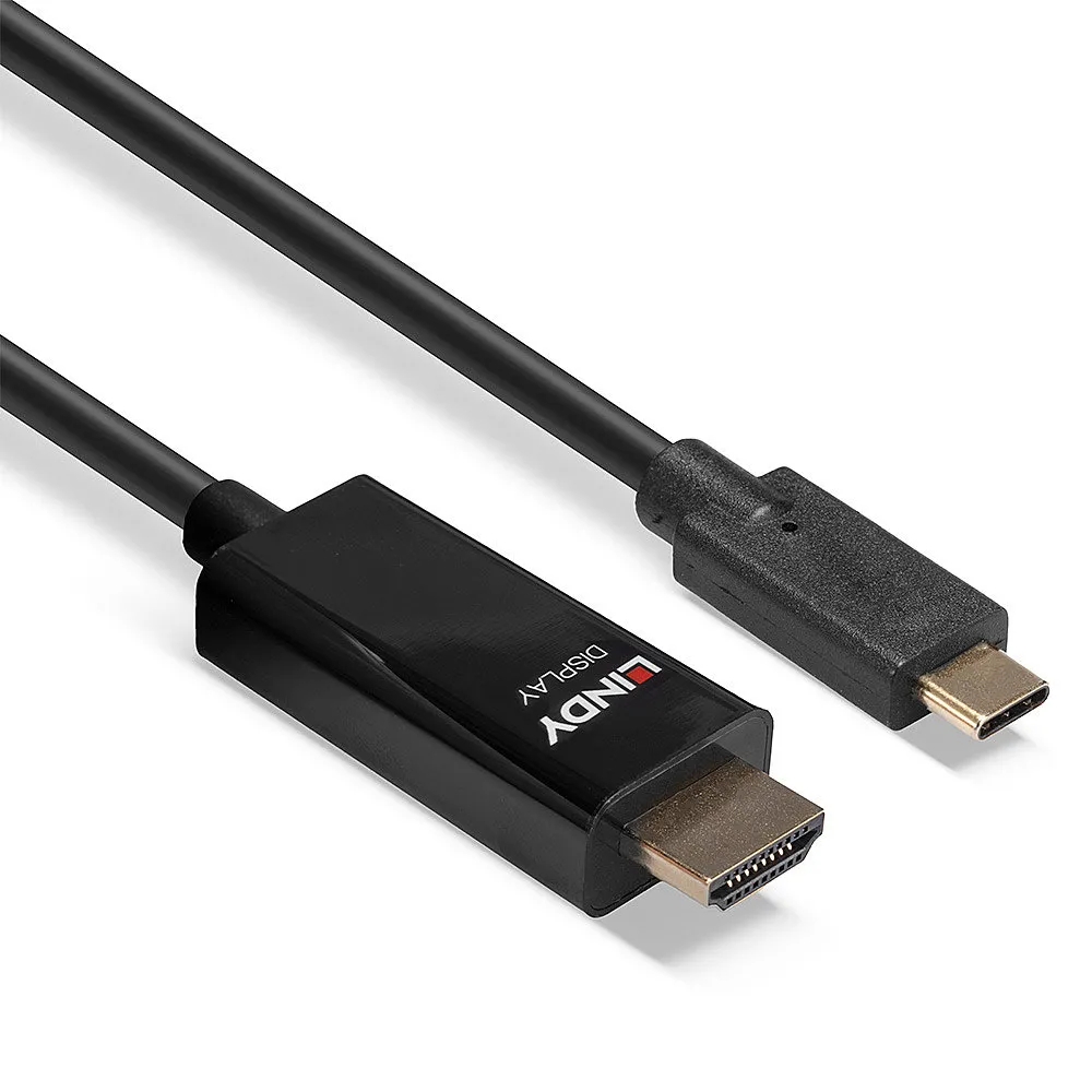 Lindy 43317 Videokabel-Adapter 10 m USB Typ-C HDMI Typ A (Standard) Schwarz – Bild 3