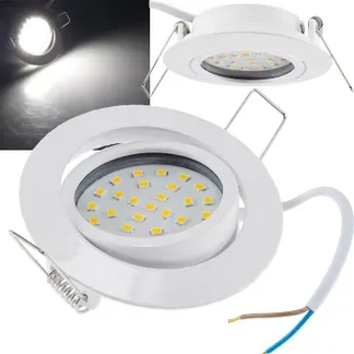 LED-Einbauleuchte “Flat-26” neutralweiß 80x26mm, 3W, 390lm, weißes Gehäuse LED-Einbauleuchte “Flat-26” neutralweiß 80x26mm, 3W, 390lm, weißes Gehäuse