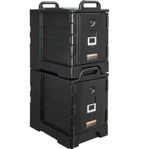 VEVOR Isolierter Speisenbehälterträger Warmhaltebox für Gastronomie 75 L x 2, Speisenbehälter mit Doppelschnallen & Griffen, Speisenbehälterträger Lebensmitteltransportbox für Restaurant – Bild 8