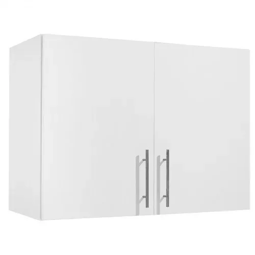 VEVOR Wandschrank für Waschküche, 2-stöckiger Wandhängeschrank mit verstellbarer Ablage, Küchenschrank mit 2 Türen, für Küche Bad Wäscherei, 40,6 x 81,3 x 61 cm (T x B x H), Oberschrank Weiß – Bild 10