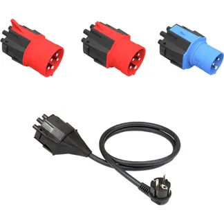 Steckeraufsatz Set 32A Standard (EU) 16A, 32A, Schutzkontakt, Adapter Steckeraufsatz Set 32A Standard (EU) 16A, 32A, Schutzkontakt, Adapter