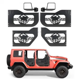 VEVOR Röhrentüren 4-türig, Kompatibel mit Jeep Wrangler JL (2018-2026) & Gladiator JT (2020-2026), Offroad-Halbtüren aus Stahl (Vorne & Hinten) mit DOT-zertifizierten Außenspiegeln, Rohrrahmentüren VEVOR Röhrentüren 4-türig, Kompatibel mit Jeep Wrangler JL (2018-2026) & Gladiator JT (2020-2026), Offroad-Halbtüren aus Stahl (Vorne & Hinten) mit DOT-zertifizierten Außenspiegeln, Rohrrahmentüren