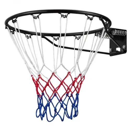 VEVOR Basketballkorb Hangring Basketballring 485 mm, Basketball Basketballring Netz 595 x 485 x 120 mm Qualität-und Sicherheitsgeprüft Indoor & Outdoor, Universal Stabiler Basketballkorb Orange – Bild 9