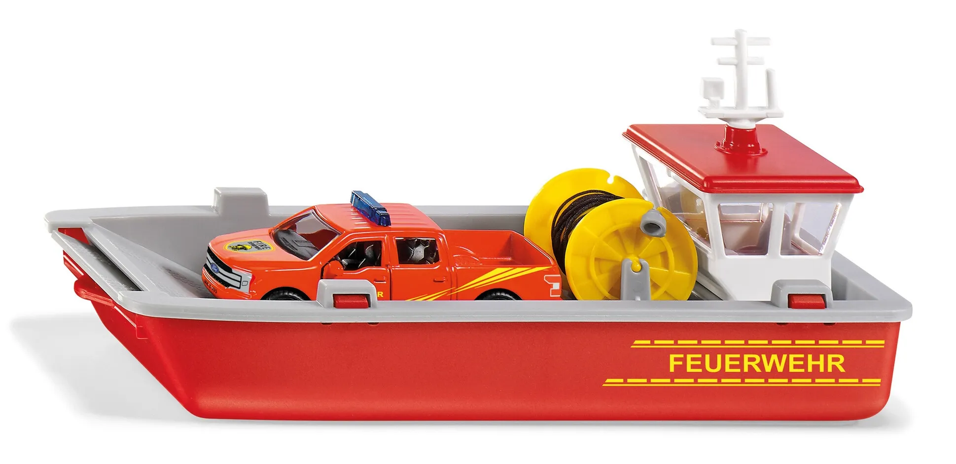 Siku Fire Brigade working boat Feuerwehr-Modellboot Vormontiert 1:50 – Bild 2