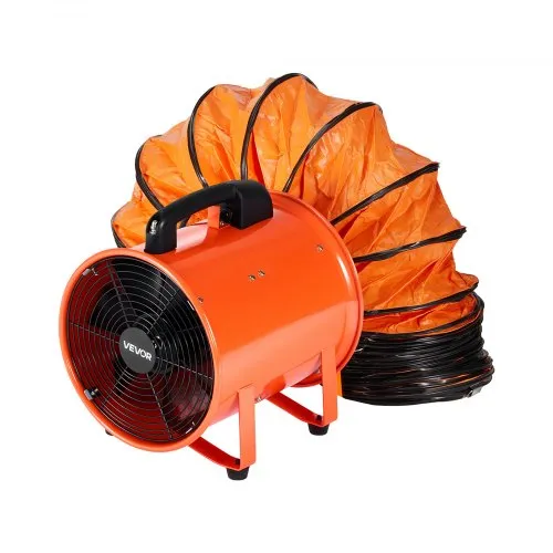 VEVOR Bauventilator 365-W-AC-Motor Baugebläse 2810 U/min Baulüfter Gebläse 1214 L/s (2574 CFM) Axiallüfter 10 m Schlauch Axialgebläse 79 dB Geräuschpegel Industrielüfter IP44 VEVOR Bauventilator 365-W-AC-Motor Baugebläse 2810 U/min Baulüfter Gebläse 1214 L/s (2574 CFM) Axiallüfter 10 m Schlauch Axialgebläse 79 dB Geräuschpegel Industrielüfter IP44