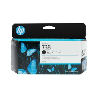 HP 738 DesignJet Druckerpatrone Schwarz, 130 ml HP 738 DesignJet Druckerpatrone Schwarz, 130 ml