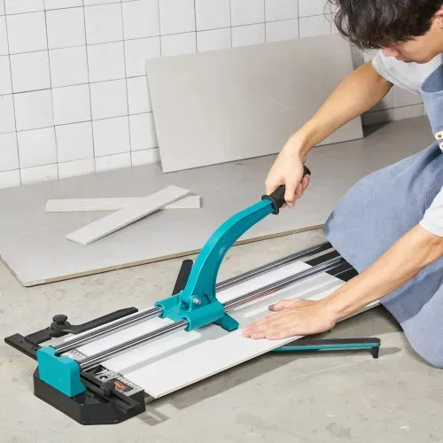 VEVOR Fliesenschneider Doppelschienen Schnittlänge von 1200mm, Schnittstärke 4-15mm Mindest. Schnittbreite 25mm Fliesenschneidmaschine inkl. Extra Schneidrad Fliesenverlegungs-& Renovierungsprojekten – Bild 7