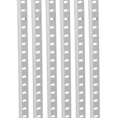 VEVOR Regalpilaster, 1846 mm, 20er-Pack, verstellbare Regalhalterungen, Einsteck-Pilasterleisten-Standards mit 140 Schrauben, geeignet für Wandregalsystem, Schrankorganisation – Bild 9