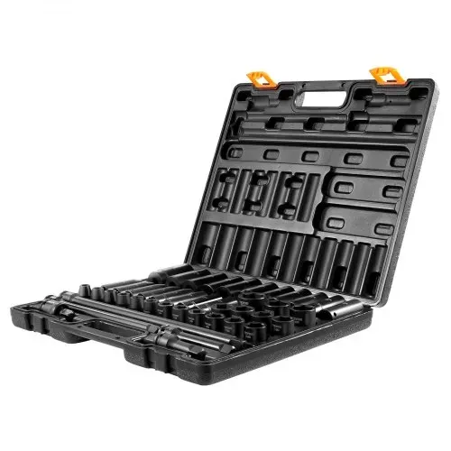 VEVOR Schlag-Steckschlüssel-Set 1.27cm, 43-teiliges Schlag-Steckschlüssel-Set, Standard-Steckschlüssel-Sortiment, 12,7 mm Steckschlüsselsatz, 6-Punkt-Steckschlüsselsätze, Metrisch 9–30mm – Bild 9