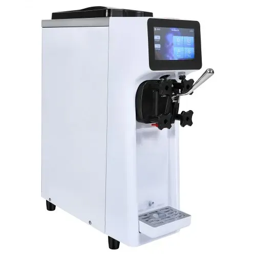 VEVOR Kommerzielle Eismaschine, 10 L/h Leistung, Softeismaschine Einzelne Geschmacksrichtung, Arbeitsplatte, 4 L Trichter, 1,6 L Zylinder, Touchscreen, Automatische Reinigung, Vorkühlung Snackbars – Bild 9