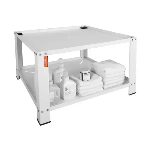 VEVOR Wäscheständer mit Ablagefach, 711,2 x 711,2 x 406,4 mm, Standplattform für Waschmaschine und Trockner, universelle Passform, 299,4 kg Kapazität, Multifunktionsbasis aus Stahl für Waschmaschine – Bild 10