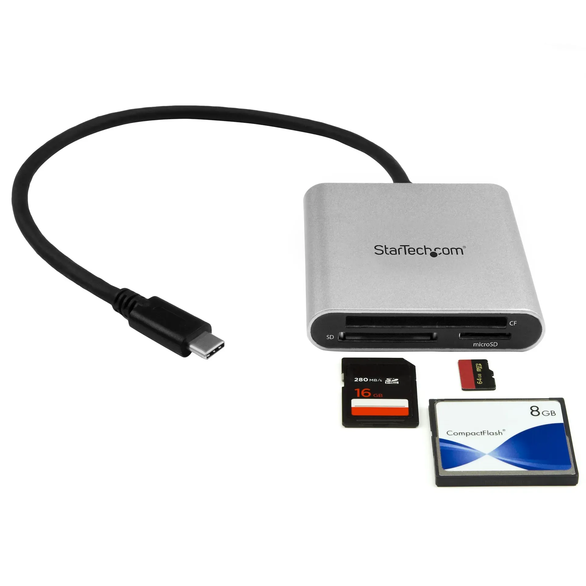 StarTech.com USB 3.0 Kartenleser mit USB-C - SD, MicroSD, CompactFlash – Bild 4