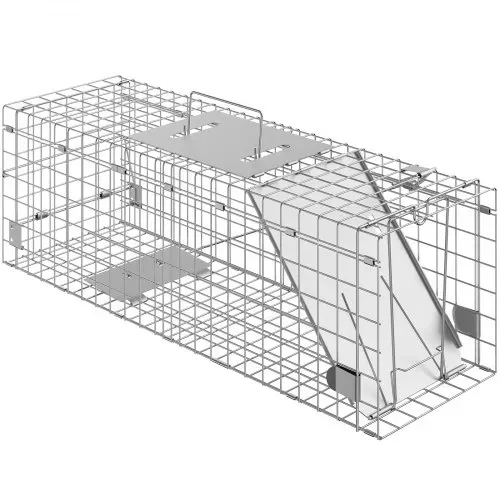 VEVOR Marderfalle 610x203x203mm Lebendfalle verzinkter Eisendraht Kaninchenfalle Tierfalle Drahtfalle Kastenfalle Universal-Fangkäfig für Waschbären Katzen Streifenhörnchen Eichhörnchen – Bild 10