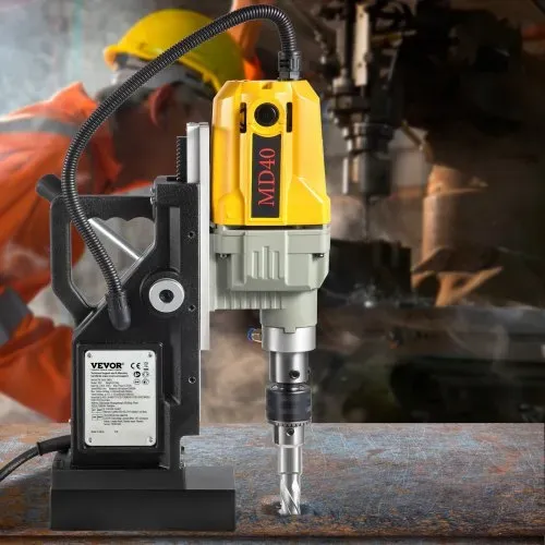 VEVOR 1200 W Magnetbohrer Magnetbohrmaschine 10000 N Elektrische Kernbohrmaschine Industrielle Bohrmaschine 880 RPM mit Max. Tiefe 50 mm, für Schiffs-und Brückenbau Industrie Stahlbau – Bild 7