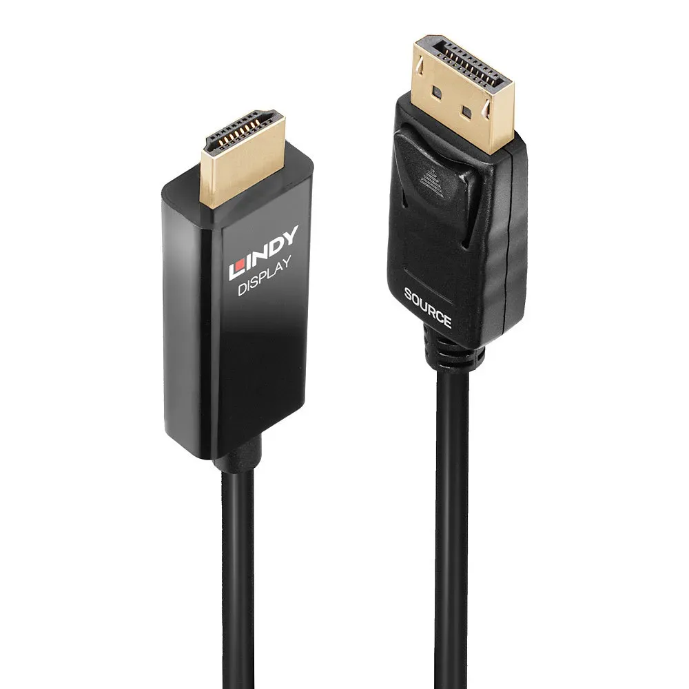 Lindy 40926 Videokabel-Adapter 2 m DisplayPort HDMI Typ A (Standard) Schwarz Lindy 40926 Videokabel-Adapter 2 m DisplayPort HDMI Typ A (Standard) Schwarz