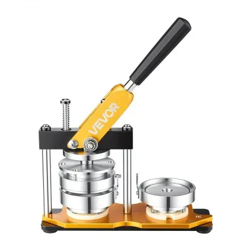 VEVOR Buttonmaschine 7,62cm Badge Punch Press Kit, Kinder DIY Geschenke Knopfmachermaschine, Button Herstellung Abzeichen mit 500 Stk. Button Teile & Kreisschneider & Zauberbuch – Bild 9