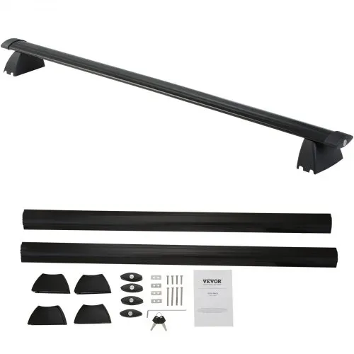 VEVOR Schwarze Dachträger-Querstangen, Kompatibel mit Jeep Grand Cherokee 2011–2021, mit Gerillten Seitenschienen, 90 kg Tragkraft, Aluminium-Querstangen mit Schlössern, für Dachgepäckträger usw. – Bild 8