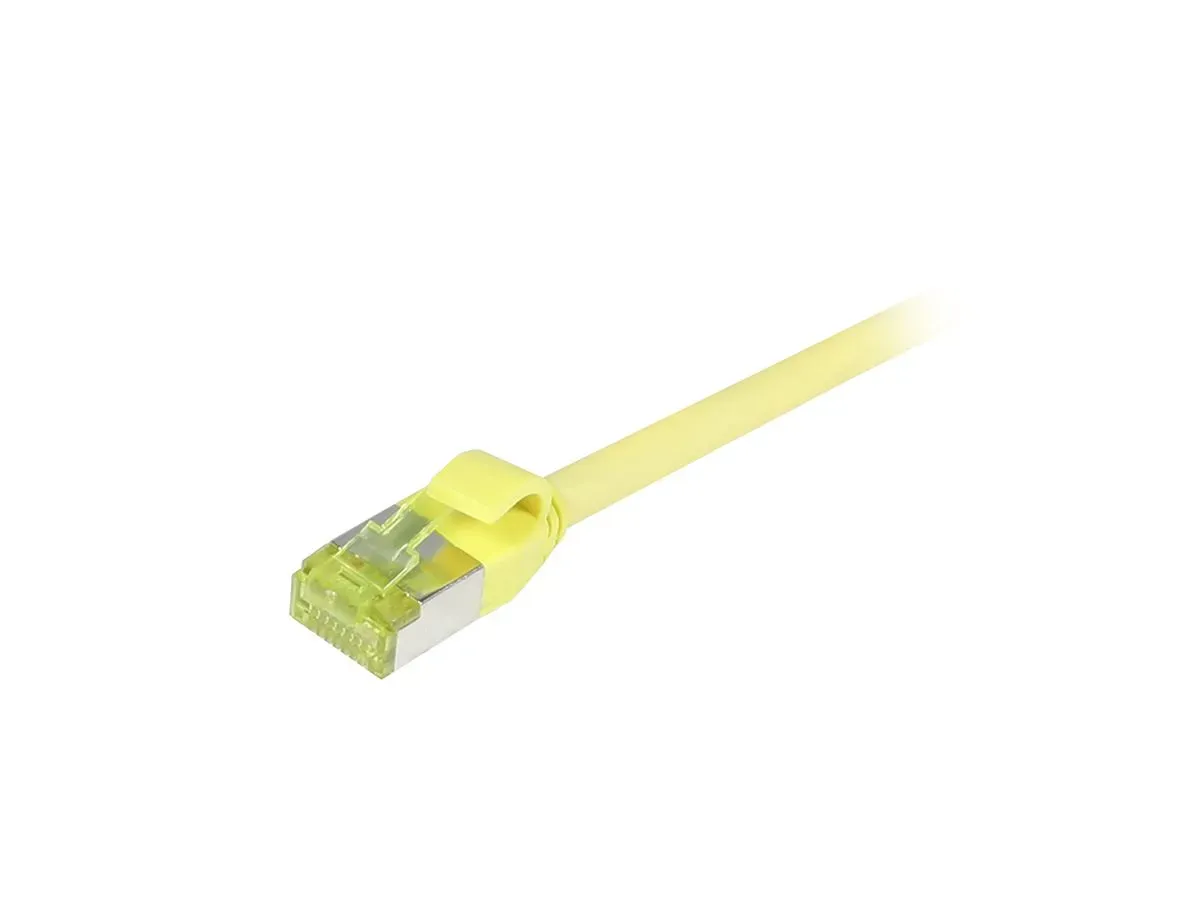 Patchkabel RJ45, CAT6A 500Mhz, 5m, gelb, S-STP(S/FTP), slimline rund d=4,5mm, TPE/LSZH(Superflex), AWG28, mit CAT7 Rohkabel, Synergy 21 Patchkabel RJ45, CAT6A 500Mhz, 5m, gelb, S-STP(S/FTP), slimline rund d=4,5mm, TPE/LSZH(Superflex), AWG28, mit CAT7 Rohkabel, Synergy 21