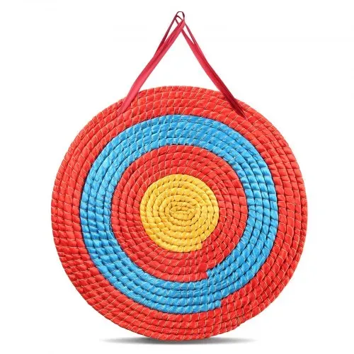 VEVOR 508 mm Zielscheibe Bogenschießen, Handgefertigtes Strohbogenziel für Recurvebogen Compoundbogen oder Langbogen, Traditionelles Bogenpfeilziel für Kinder Jugend Erwachsene Bogenschießen – Bild 8