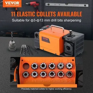 VEVOR MR-13A Bohrerschleifgerät 120 W Bohrerschleifmaschine 4500 U/min Schärfstation Stahl Bohrerschärfgerät 95-135° Einstellbarer Spitzenwinkel 11 Spannzangen Geeignet für Bohrerdurchmesser φ3–13 mm VEVOR MR-13A Bohrerschleifgerät 120 W Bohrerschleifmaschine 4500 U/min Schärfstation Stahl Bohrerschärfgerät 95-135° Einstellbarer Spitzenwinkel 11 Spannzangen Geeignet für Bohrerdurchmesser φ3–13 mm