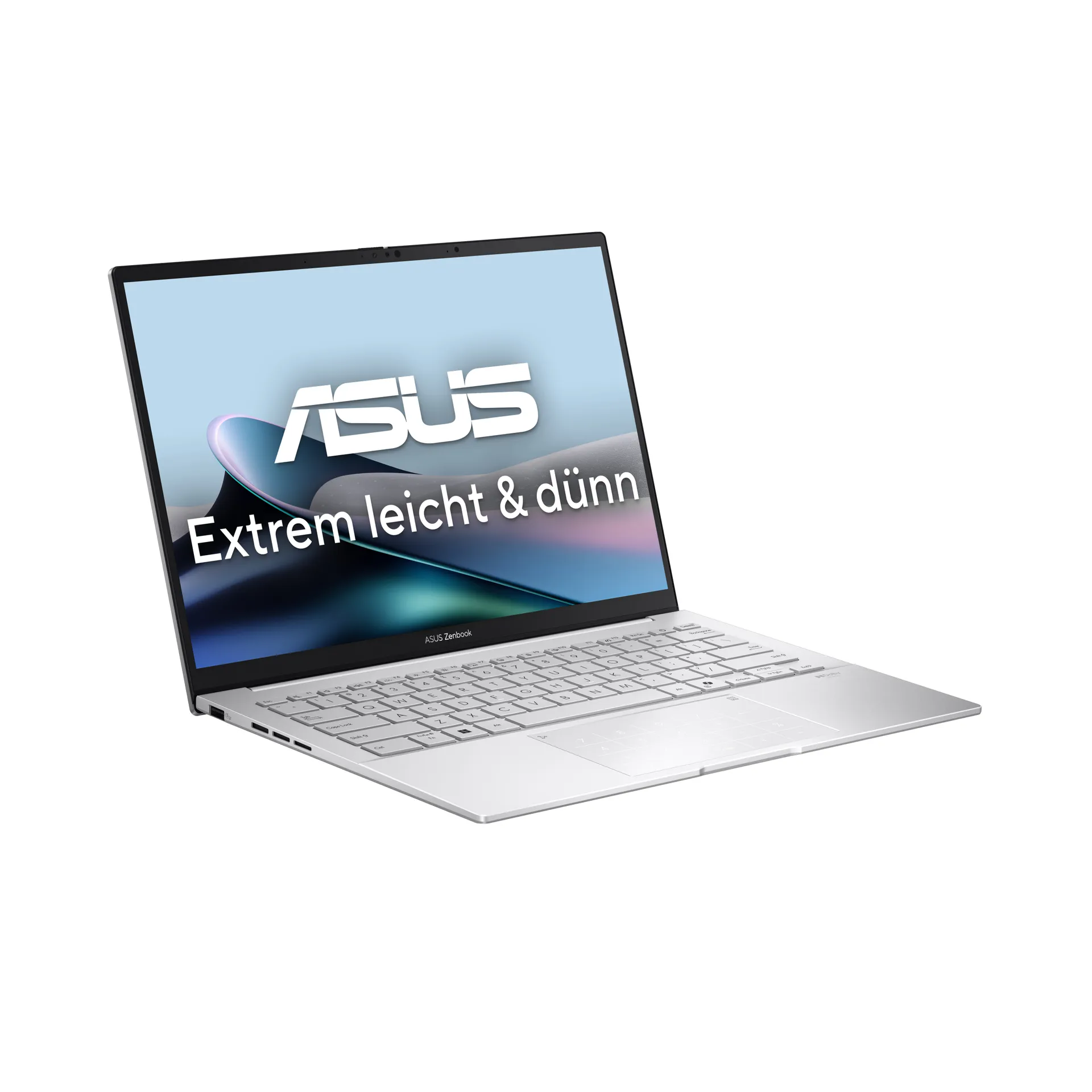 ASUS Zenbook 14 OLED UX3405CA-PP221W Intel Core Ultra 9 285H Laptop 35,6 cm (14") WQXGA+ 16 GB LPDDR5x-SDRAM 1 TB SSD Wi-Fi 7 (802.11be) Windows 11 Home Deutsch Silber – Bild 2