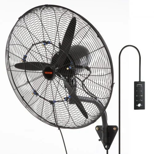 VEVOR Nebelventilator, 61,6 cm oszillierender, wasserdichter Ventilator, 3 Geschwindigkeiten, 7000 CFM, gewerblicher oder privater Ventilator zur Kühlung von Lagerhäusern, Gewächshäusern, Werkstätten VEVOR Nebelventilator, 61,6 cm oszillierender, wasserdichter Ventilator, 3 Geschwindigkeiten, 7000 CFM, gewerblicher oder privater Ventilator zur Kühlung von Lagerhäusern, Gewächshäusern, Werkstätten