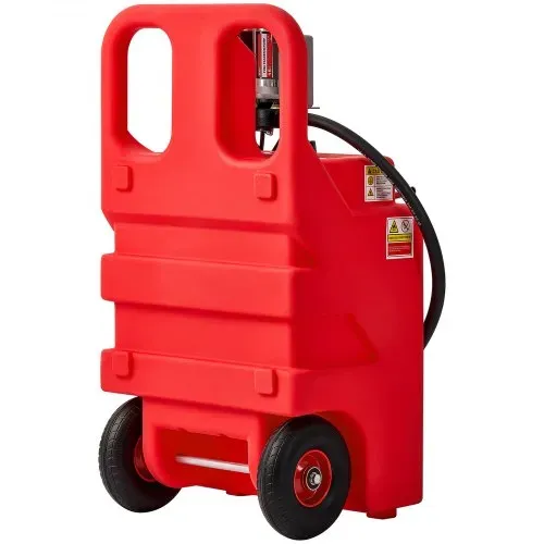 VEVOR Kraftstofftrolley, 121 L, Kraftstoffkanister mit 12 V DC Kraftstofftransferpumpe, 3,9 m Förderschlauch & Zapfpistole aus Aluminiumlegierung, für Motorboote, Geländefahrzeuge, Diesel und Benzin – Bild 10