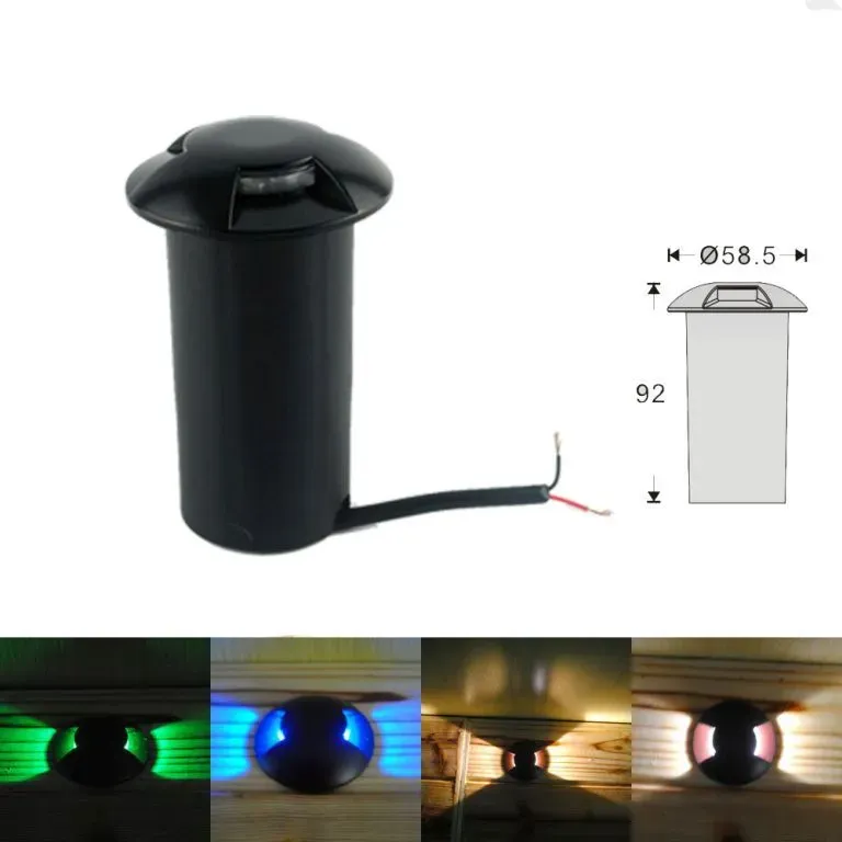 Synergy 21 LED Bodeneinbaustrahler ARGOS rund Segment-2 IP67 ww - schwarz – Bild 4