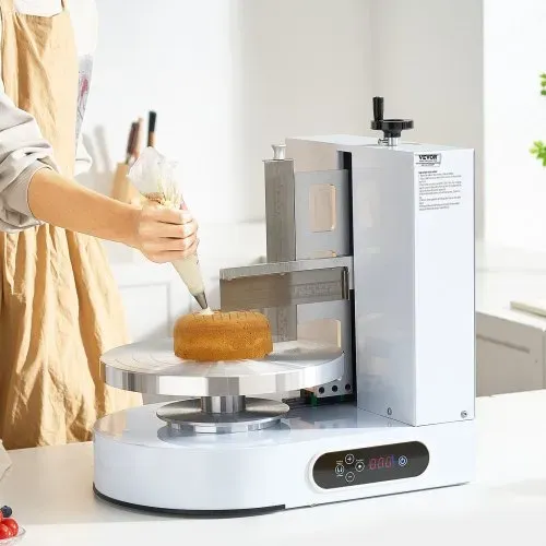 VEVOR einstellbare Tortencremestreichmaschine elektrische Tortendekorationsmaschine zum Verteilen von Kuchencreme, zum Bestreichen und Schmieren von Kuchenglasuren, für 10,16 bis 30,48 cm Kuchen – Bild 7