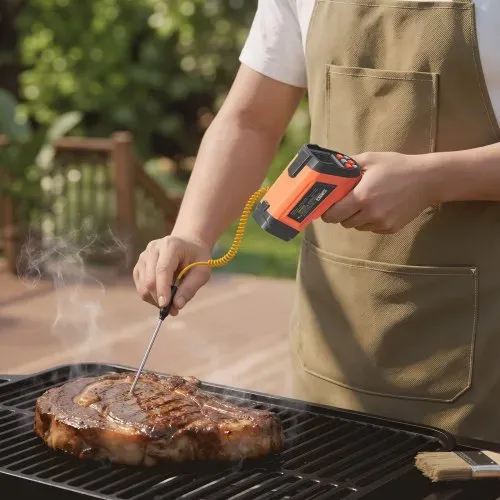 VEVOR Infrarot Thermometer -30℃~1200℃, Digitales IR-Temperaturmessgerät mit LCD-Beleuchtung Typ-K-Thermoelement & Dual-Laser, Berührungslose Temperaturpistole für Kochen Industrie (Nicht für Menschen) – Bild 7