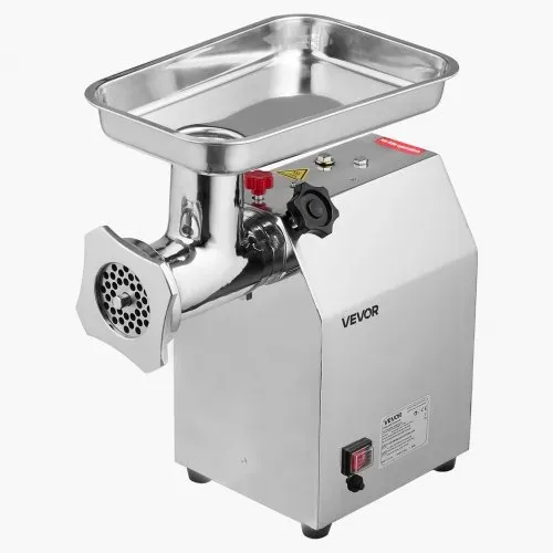 VEVOR elektrischer Fleischwolf mit 4,2 kg/min Kapazität, industrieller Tisch-Fleischwolf 1100 W mit Klinge & Mahlplatte, Wurstmaschine, kommerzieller Fleischwolf aus Edelstahl für Restaurant – Bild 10