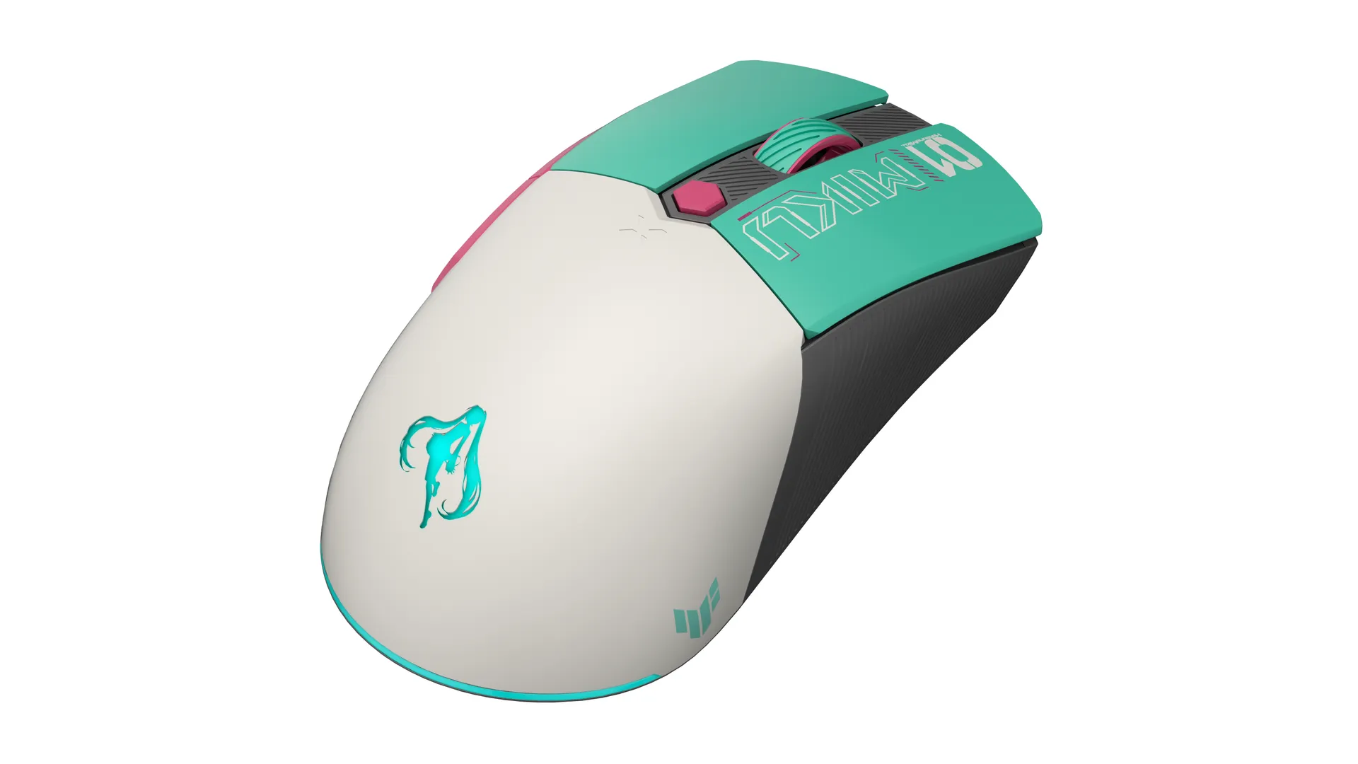 ASUS TUF Gaming Mini Wireless Mouse Hatsune Miku Edition Maus rechts RF Wireless + Bluetooth + USB Type-A Optisch 1200 DPI – Bild 6